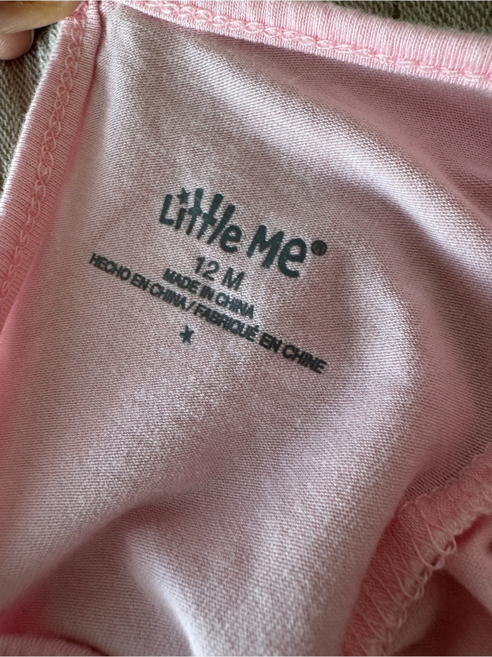 Little Me Pink Ruffle Baby One-Piece - Picture 2 of 3